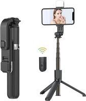 Selfie Stick Bluetooth mit Licht 4in1 iphone Stativ Stange