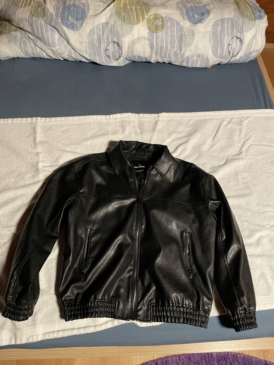 Pull&Bear Giacche: Pull&Bear Kunstleder Jacke Schwarz – Nuovo (secondo la descrizione) da Obstalden venduto da cal_b6z8