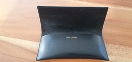SaintLaurent original BrillenEtui Black Leder + Brillentuch