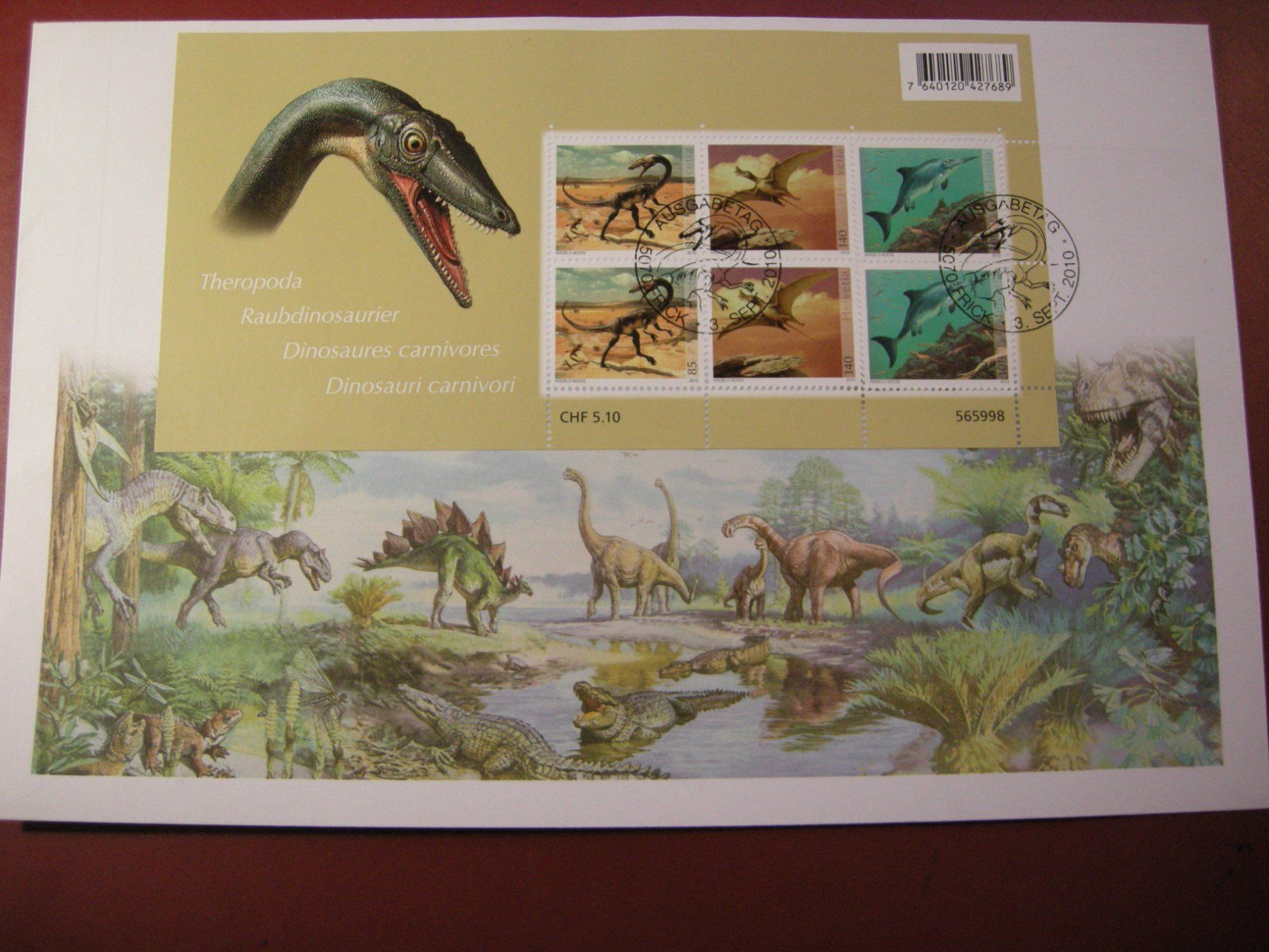 Alle Briefmarken: 2010, KLEINBOGEN FDC 3.SEPT 2010, GROSSFORMAT, SBK 90.00 – Gebraucht aus Eschenbach SG von eDaisy