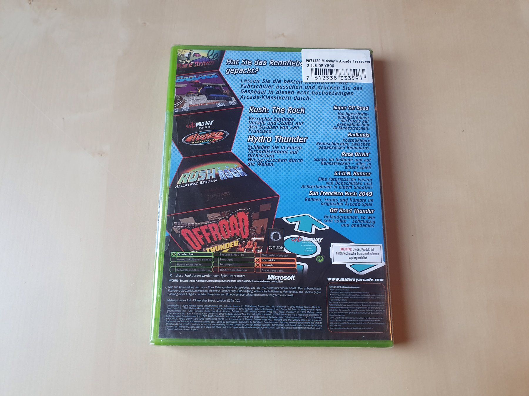Microsoft Giochi: Midway Arcade Tresures 3 neu und ovp – Nuovo e nell'imballaggio originale da Stansstad venduto da collectorsshop 1
