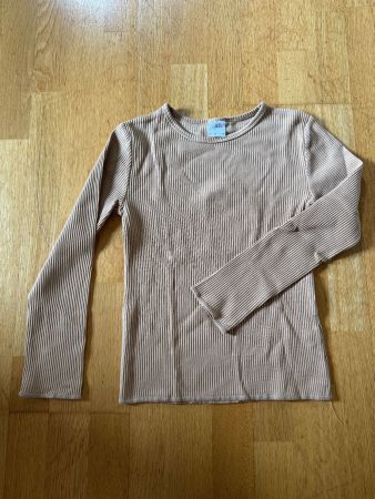 Zara Rippen-Shirt, Grösse 140, Beige, Top Zustand!