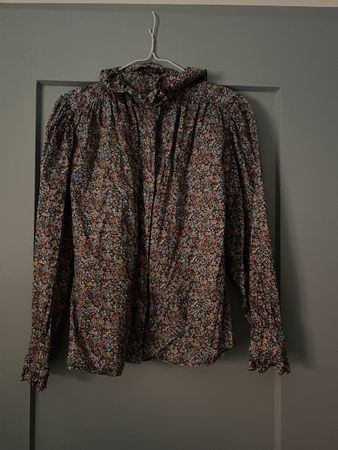 Vintage-Bluse mit Liberty-Muster von Cacharel