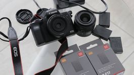 Canon m50 mark ii Wie neu 2 Lens 22.mm -15.45mm 5