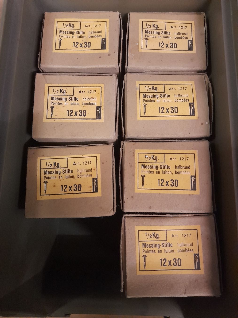 Penna & Evidenziatori: Messing Stifte 2x30 – Nuovo e nell'imballaggio originale da Stetten AG venduto da TheKu8248