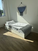 IKEA NORDLI Bett 90×200 inkl. BODYGUARD Matratze – Neuwertig