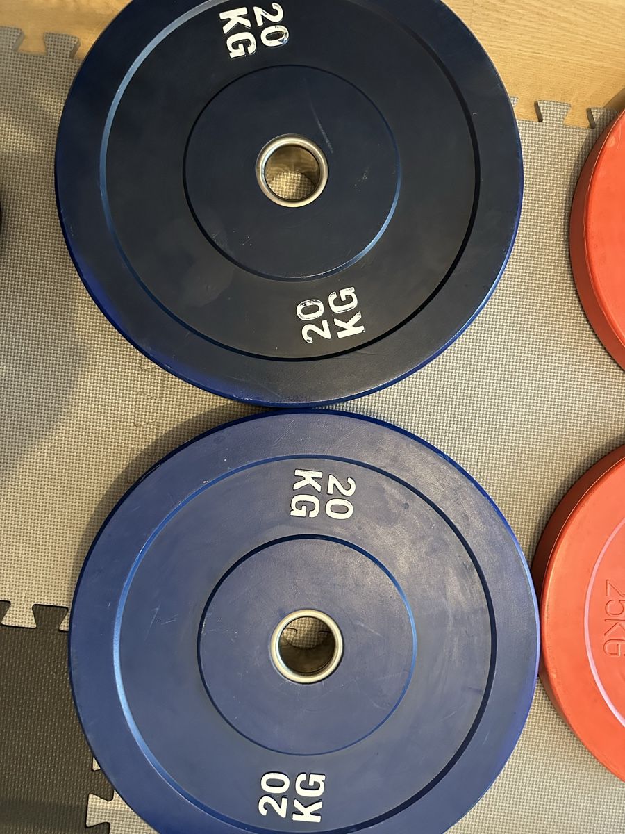 Manubri & Pesi: Bumper Plates 50/51 mm  2x20 KG – Usato da Dübendorf venduto da ant_2n7p