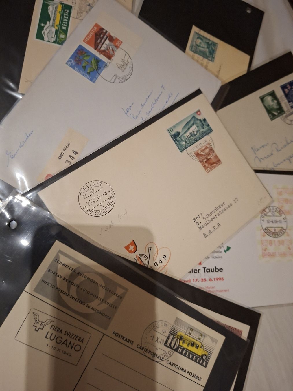 Tutti i francobolli: div Briefe / Taschenordner / Pro Juventute eca. – Usato da Balgach venduto da SIMEON27 1