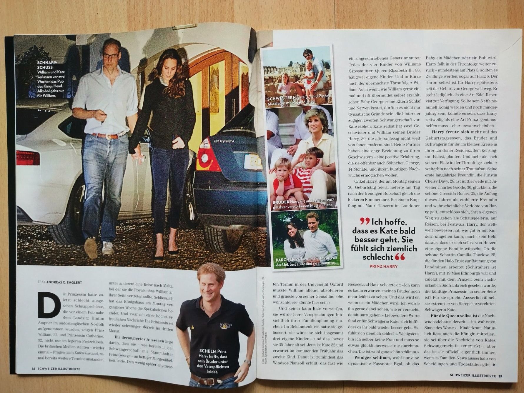 Riviste & Magazine: Schweizer Illustrierte - Kate Middleton, Schwangerschaft – Usato da Jona venduto da Argus36 2