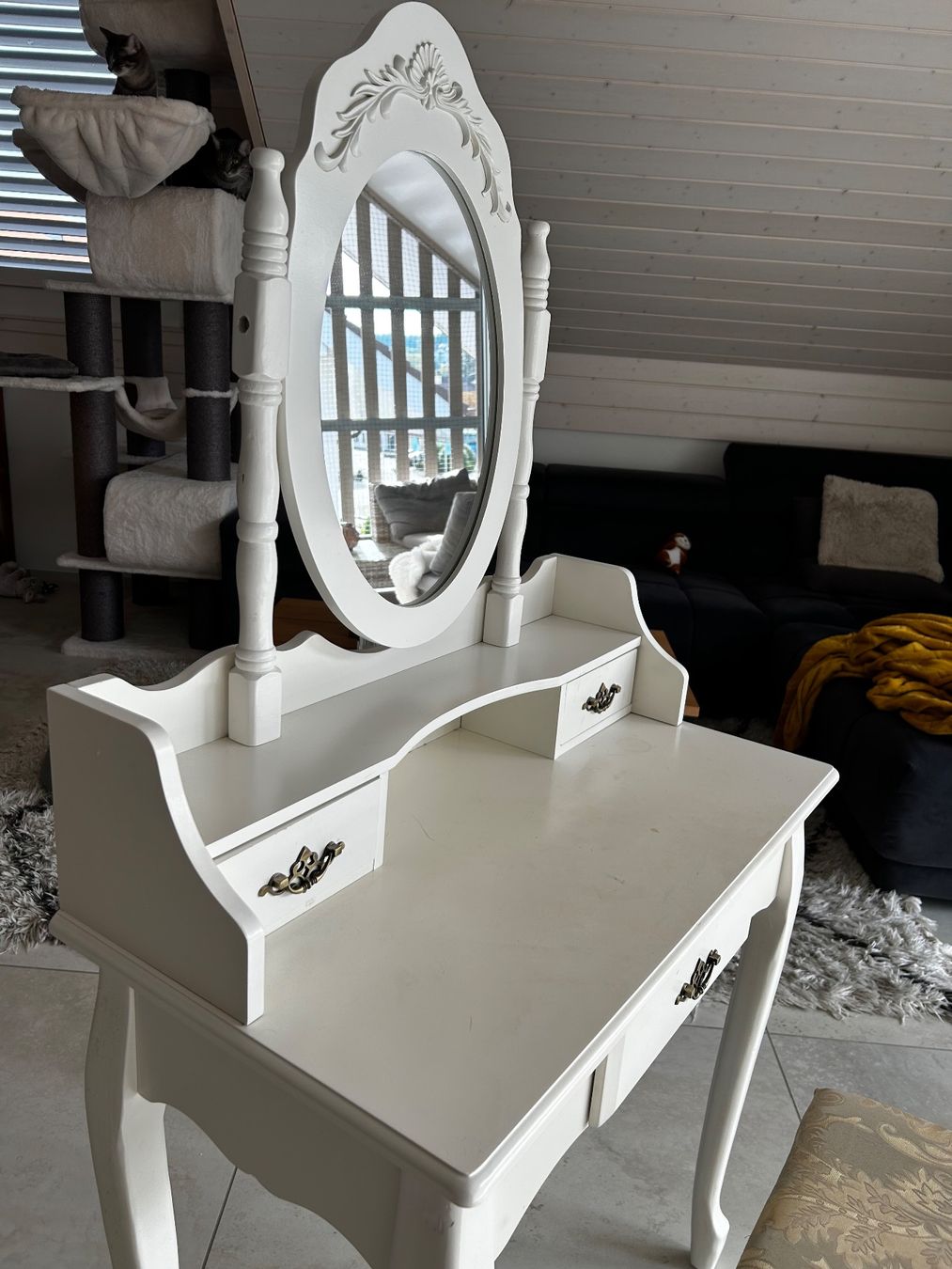 Tavoli da trucco: Schminktisch mit Spiegel und Hocker – Usato da Roggwil BE venduto da Jessica085 1