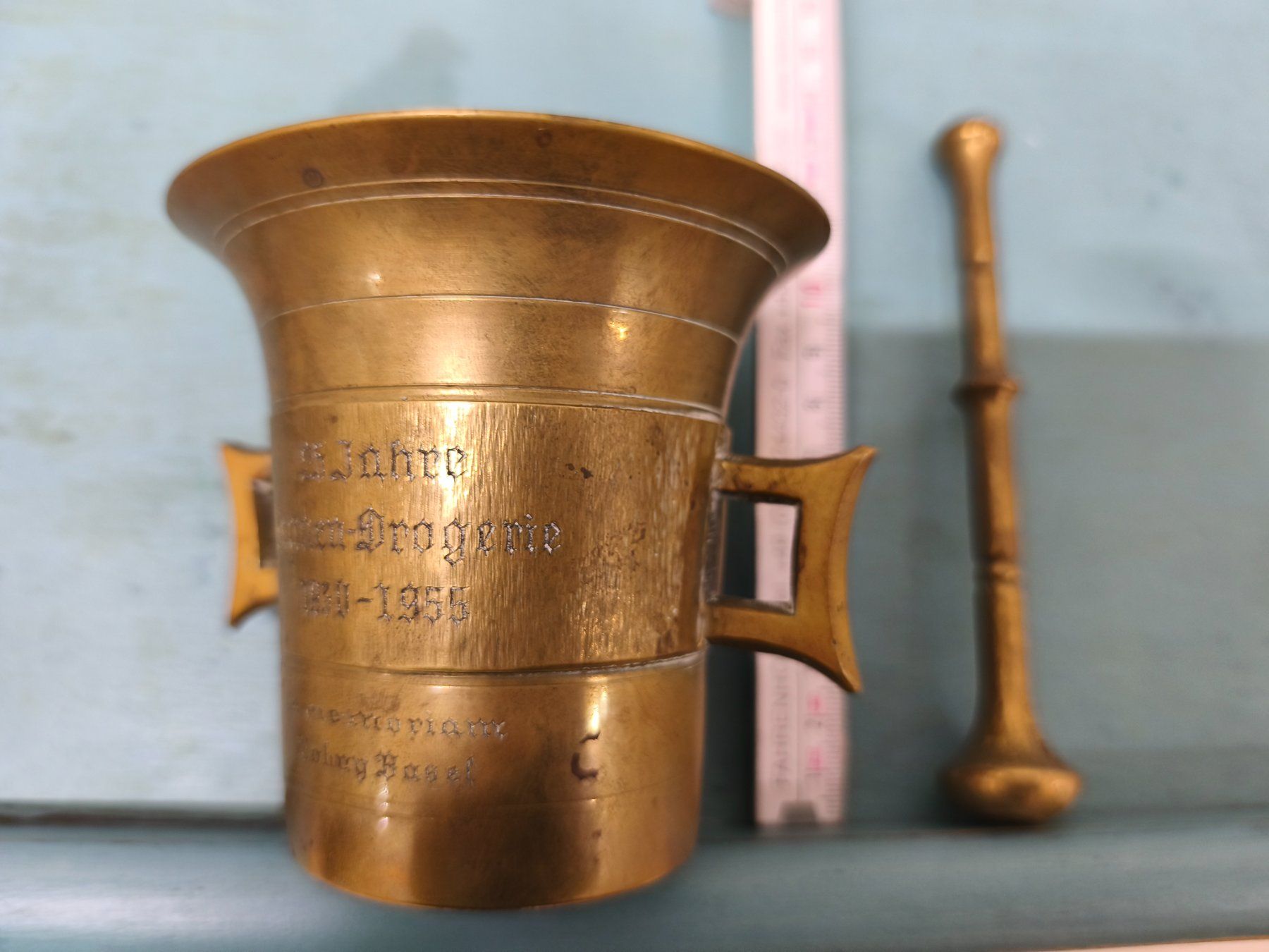Sonstiges für das Kochen & Backen: Antiker Apotheken Mörser Messing – Gebraucht aus Zürich von Jul69 7