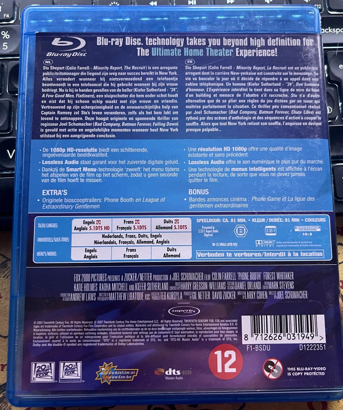 Tutti i DVDs: Phone Game (2002) - Blu-ray – Usato da Semsales venduto da __Florian__ 2