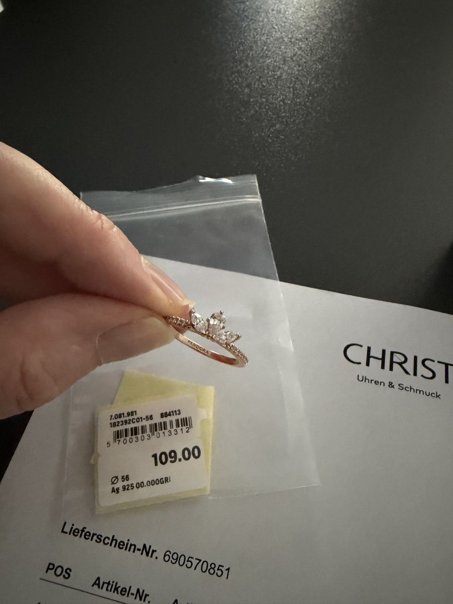 Pandora Anelli: Pandora Ring Krönchen rosévergoldet Gr. 56 – Usato da Therwil venduto da as_good_as_new 5