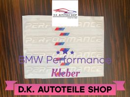 BMW M Performance Logo Kleber 14 cm in Schwarz 4er Set Neu