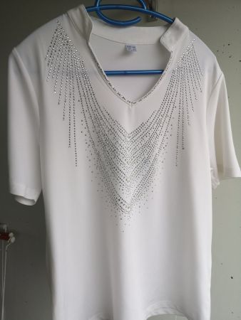 T-shirt blanc avec brillant