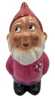 Original Griebel Zwerg, Bert 18cm rosa aus Porzellan.