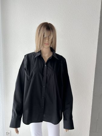 Elegant Ralph Lauren Black Cotton Shirt - Size XL