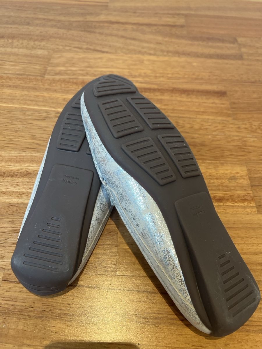 Damenschuhe: Slipper Damen Ralph Harrison Silber Grösse 38 – Neu (gemäss Beschreibung) aus Eglisau von Jsam 3