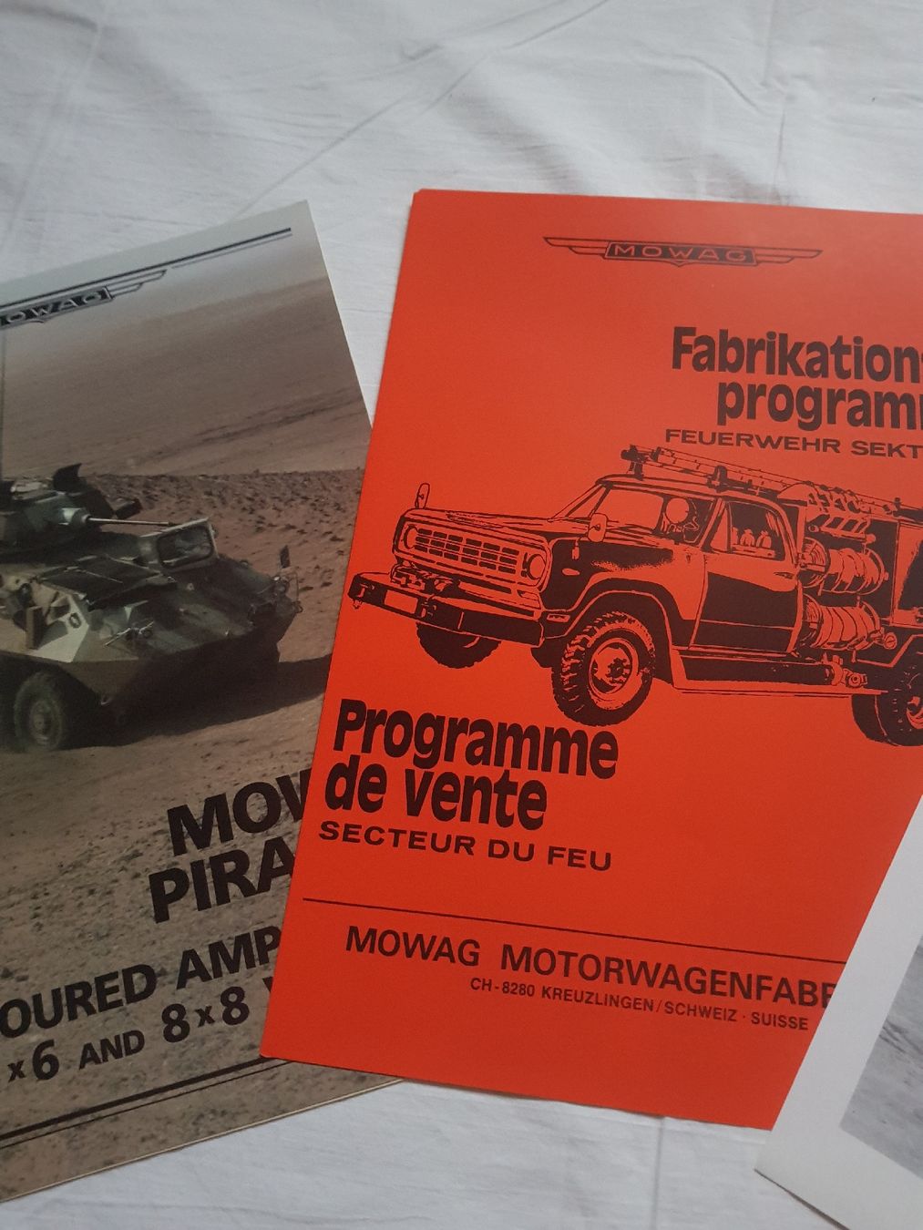 Dokumente: Mowag Datenblätter, Prospekte – Neu (gemäss Beschreibung) aus Altnau von samira41 1