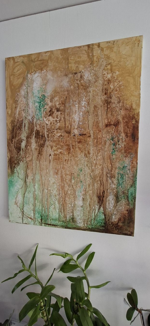 Tableaux: Gemälde " Der ewige Wanderer" handmade 60×80 – Neuf (Voir description) à Riehen par Steinbock1970 2