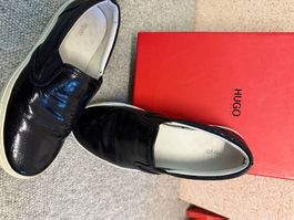 Hugo Boss Damen Slip-Ons 37, schwarz