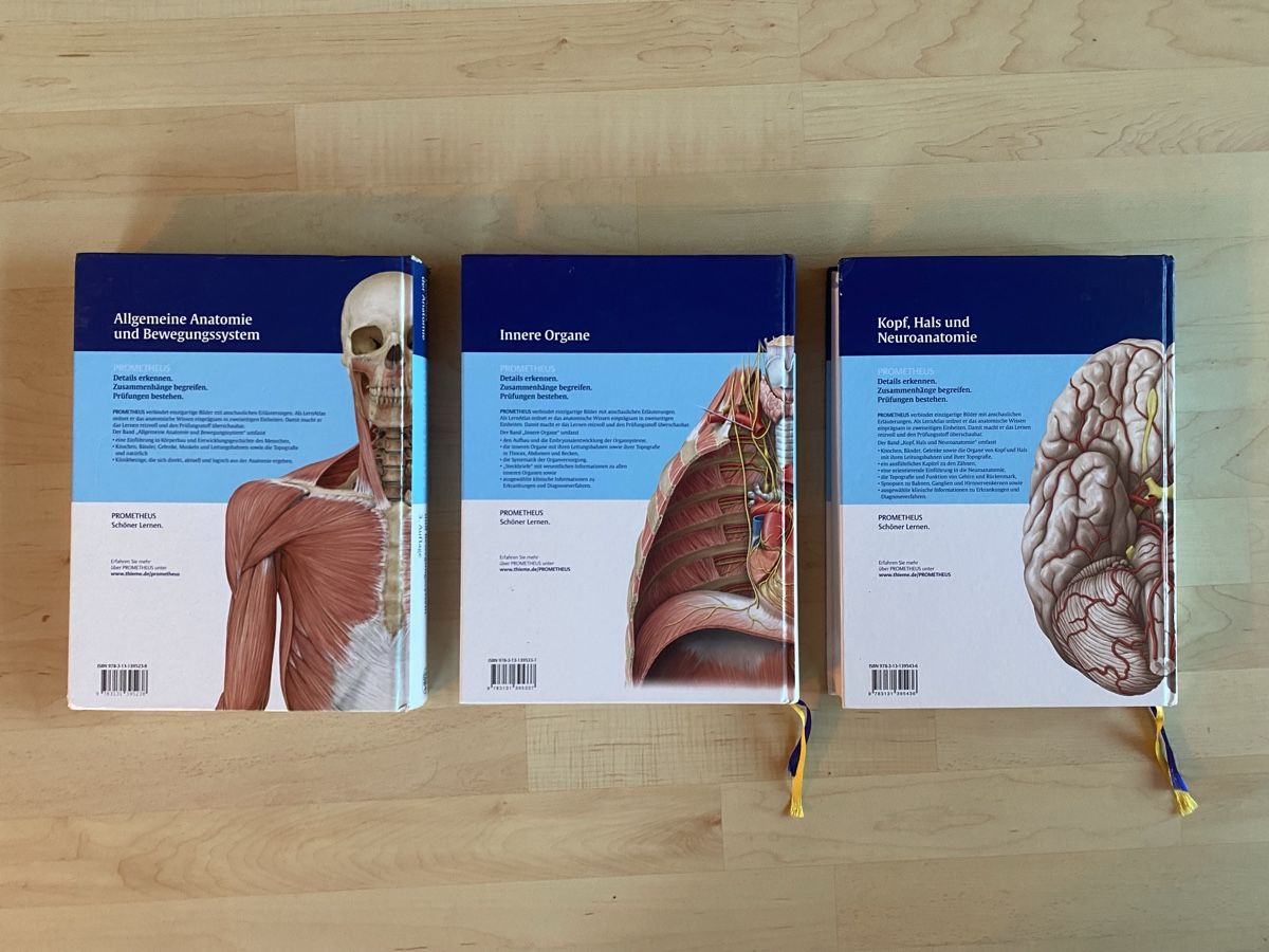 Bücher: Prometheus LernAtlas Anatomie 3 Bände – Gebraucht aus Luzern von msl_7rrc 1