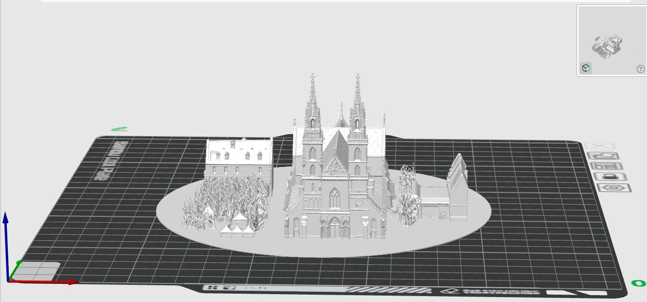 Alle Dekorationen: Basel Minster 3D Model – White Decorative Miniature – Gebraucht aus Basel von 3DXD 3