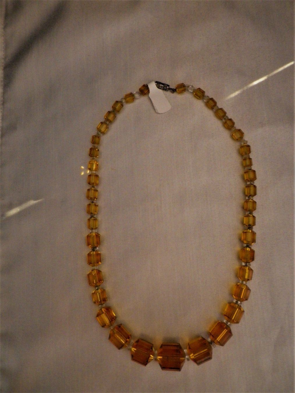 Catenine: Edle Vintage Kette aus Glas-Elementen – Usato da Reinach BL venduto da Annodomini 2