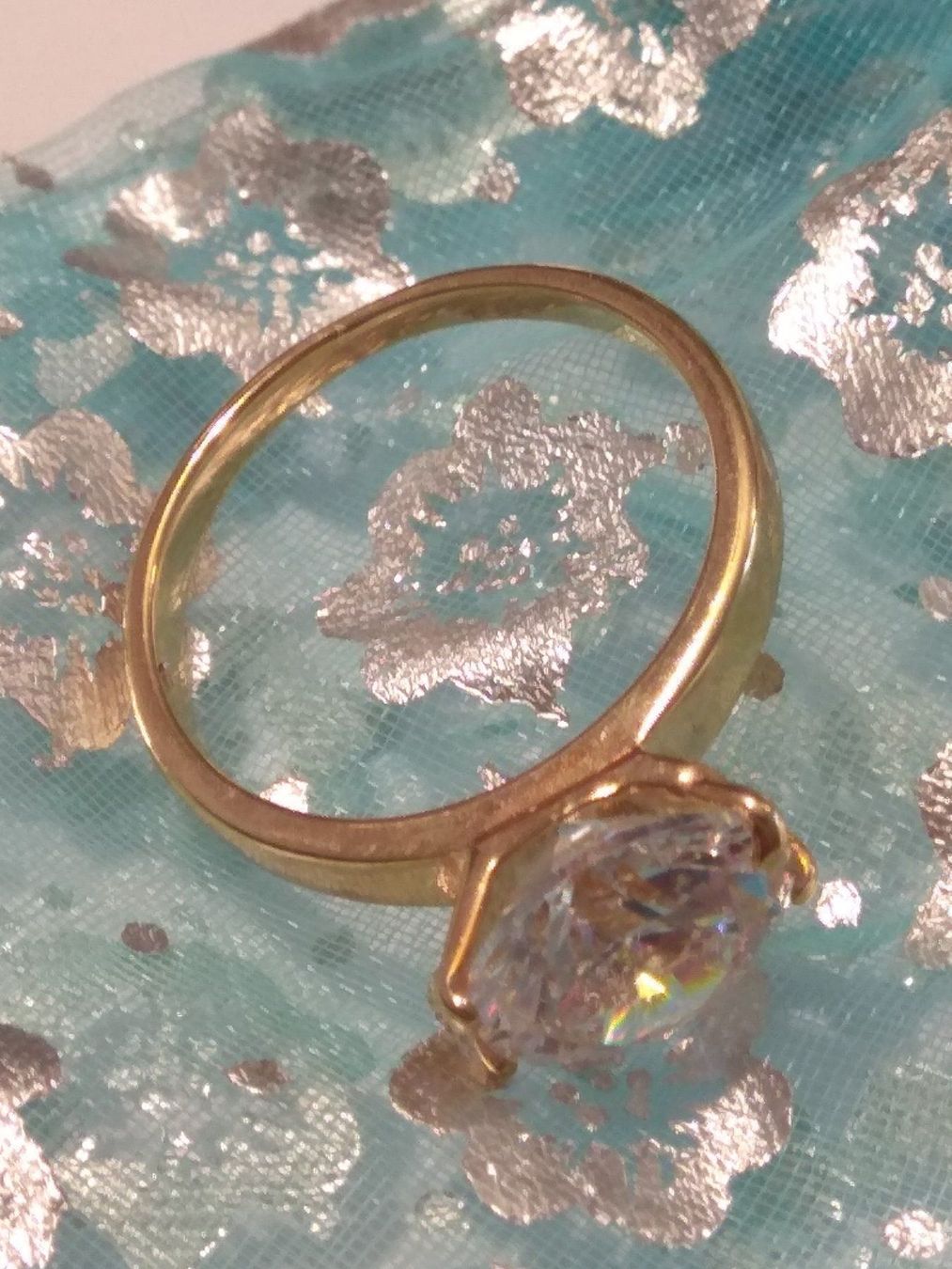 Anelli: Vergoldeter Ring mit Zirkonia Gr. 55 – Nuovo e nell'imballaggio originale da Münchenbuchsee venduto da Daniel0133 2