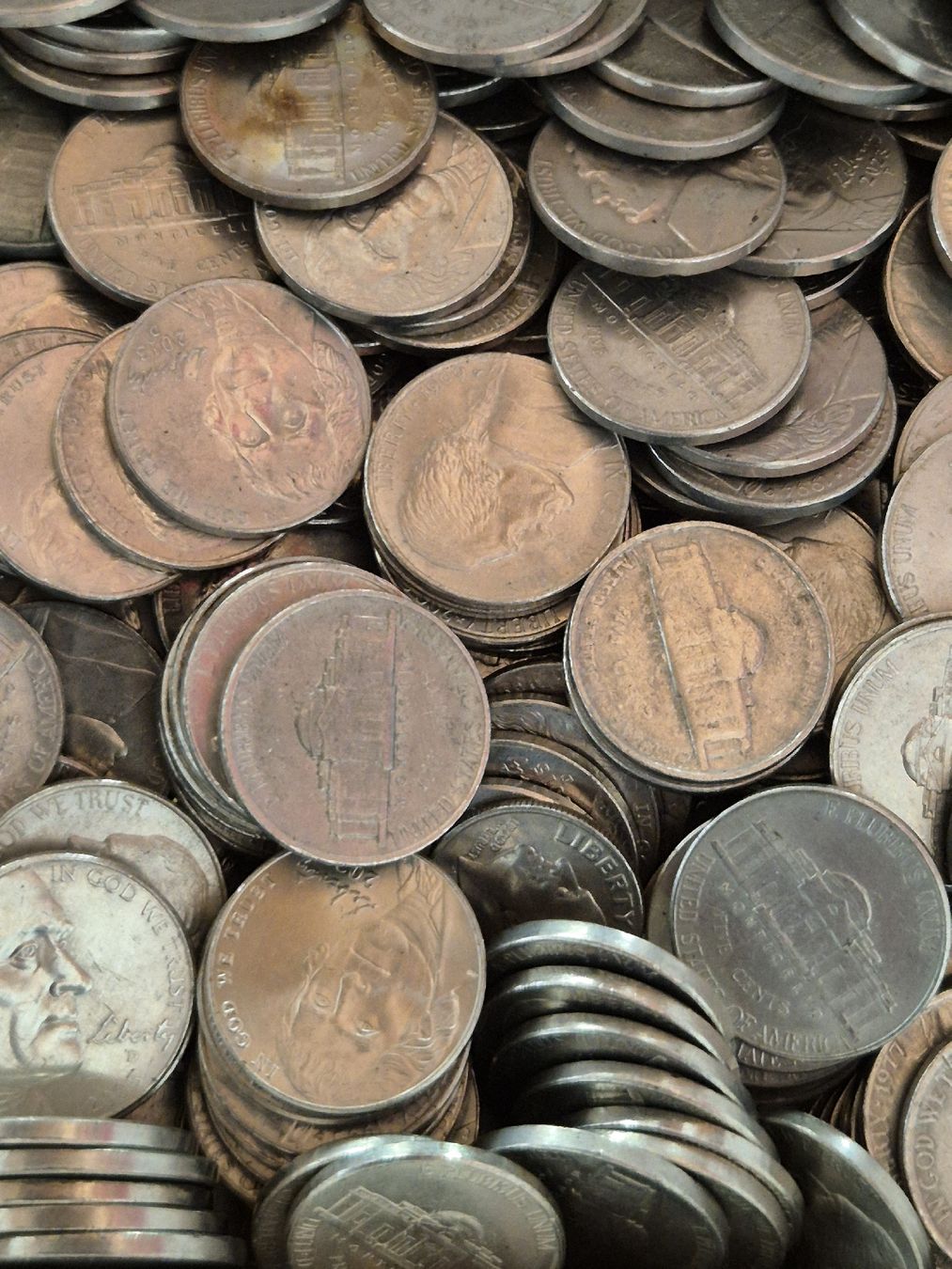 Tutti le monete: Über 2 Kg. Five Cents USA - div. Jg. – Usato da Mels venduto da Goldenfalcon 2