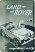 Blechschild-LAND ROVER-GO ANYWHERE VEHICLE