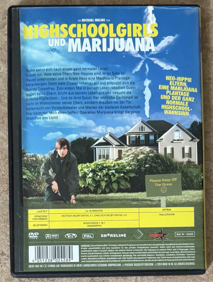 Tutti i DVDs: HIGHSCHOOLGIRLS UND MARIJUANA – Nuovo (secondo la descrizione) da Dietikon venduto da AndreaSch01 1