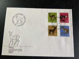 Ersttagsbrief Pro Juventute 1967 Bern gestempelt 1.12.67