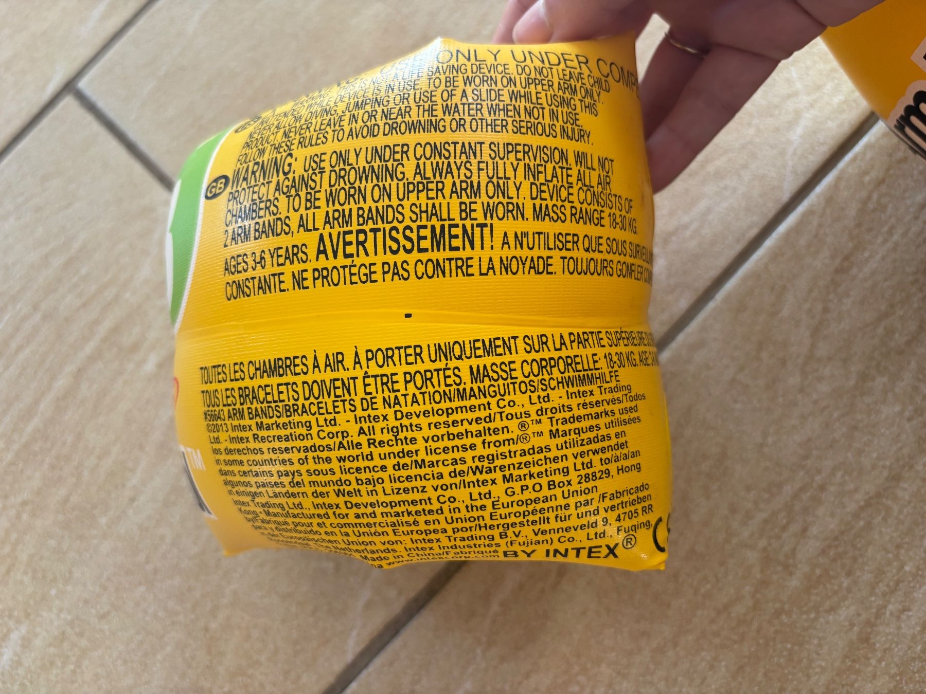 Salvagente: Brassards gonflables Intex 3 à 6 ans – Usato da Ogens venduto da ced_qn5v 2