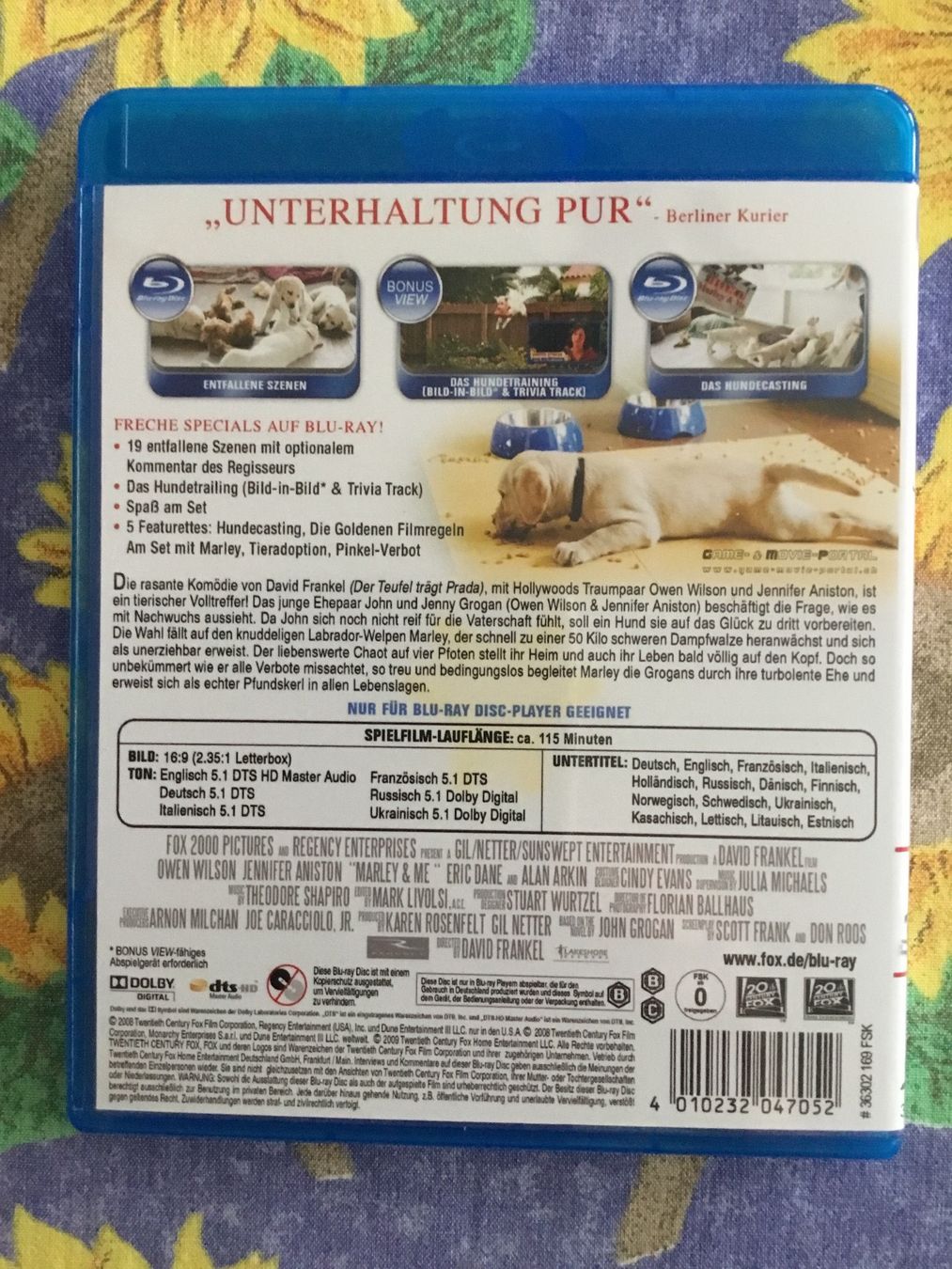 Tutti i DVDs: Marley & Ich Blu Ray – Nuovo (secondo la descrizione) da Blauen venduto da sternchen66 1