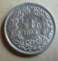 1/2 Franken 1898, stgl, Kat. 300.--
