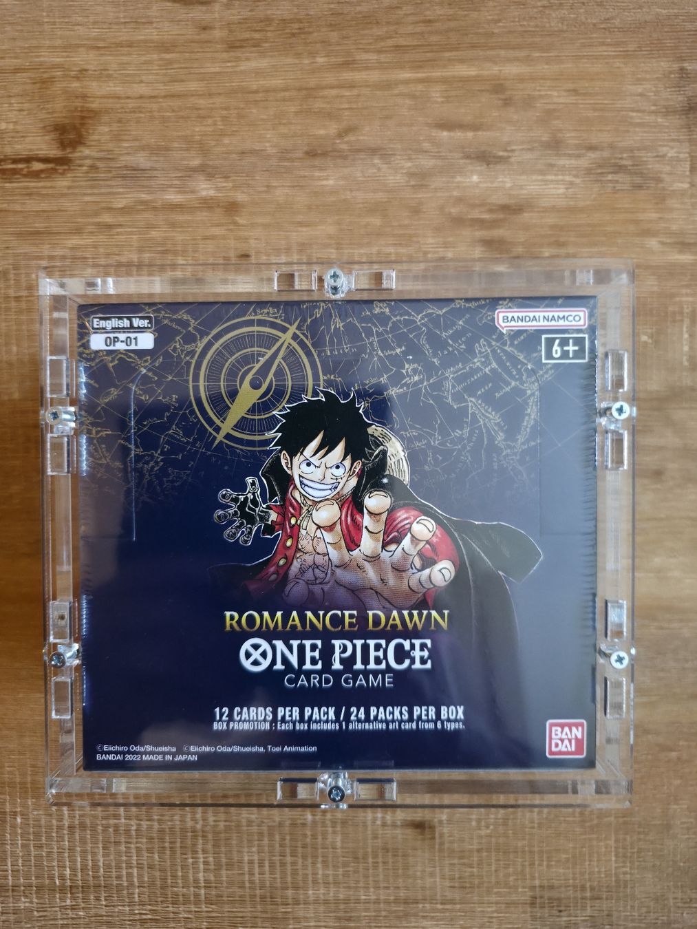 Bandai Carte collezionabili: One Piece OP01 Romance Dawn Display Blue Bottom pre errata – Nuovo e nell'imballaggio originale da Turbenthal venduto da 90erShop