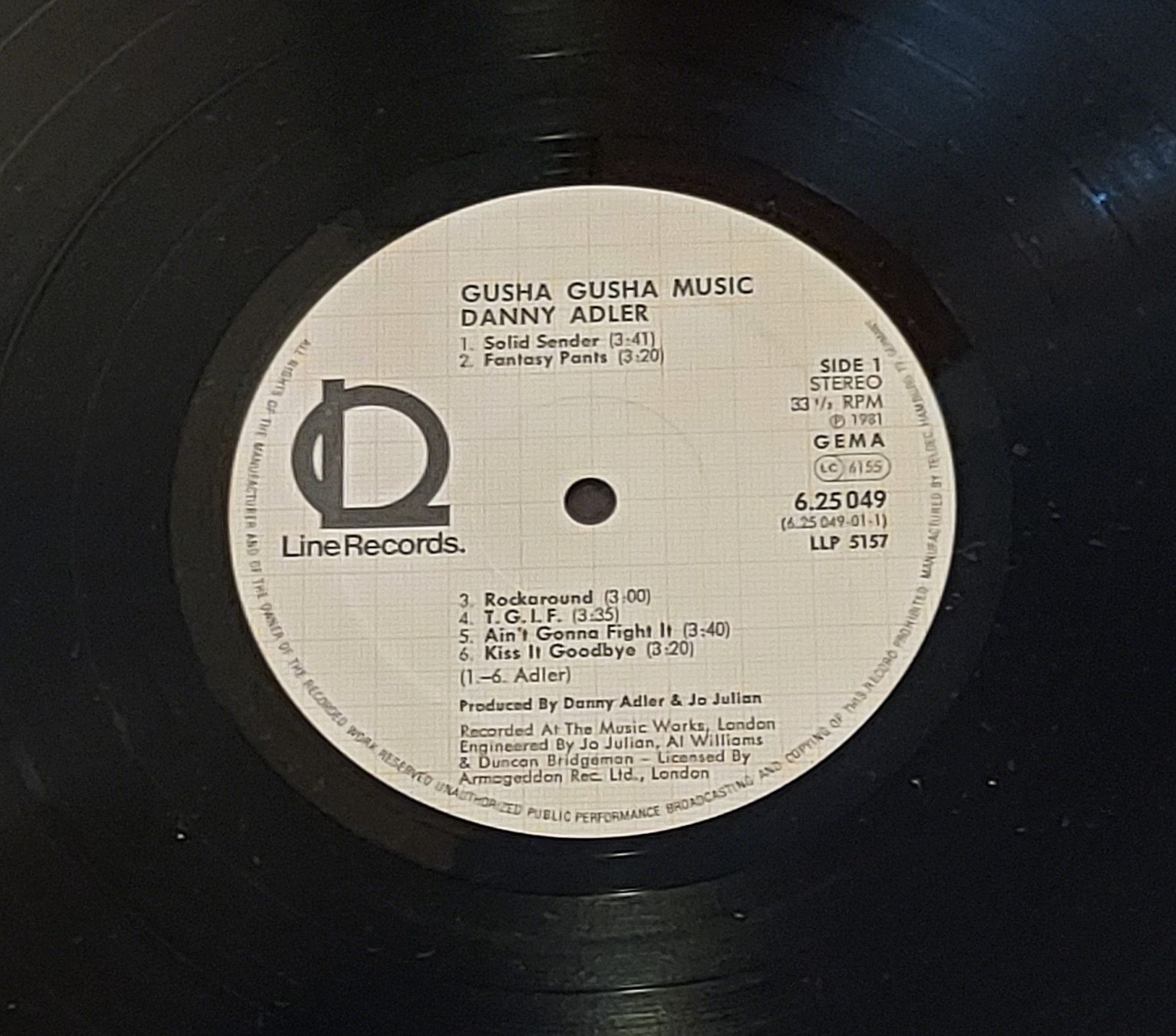 Dischi in vinile: LP - DANNY ADLER - GUSHA GUSHA MUSIC – Usato da Steckborn venduto da Quo7 1
