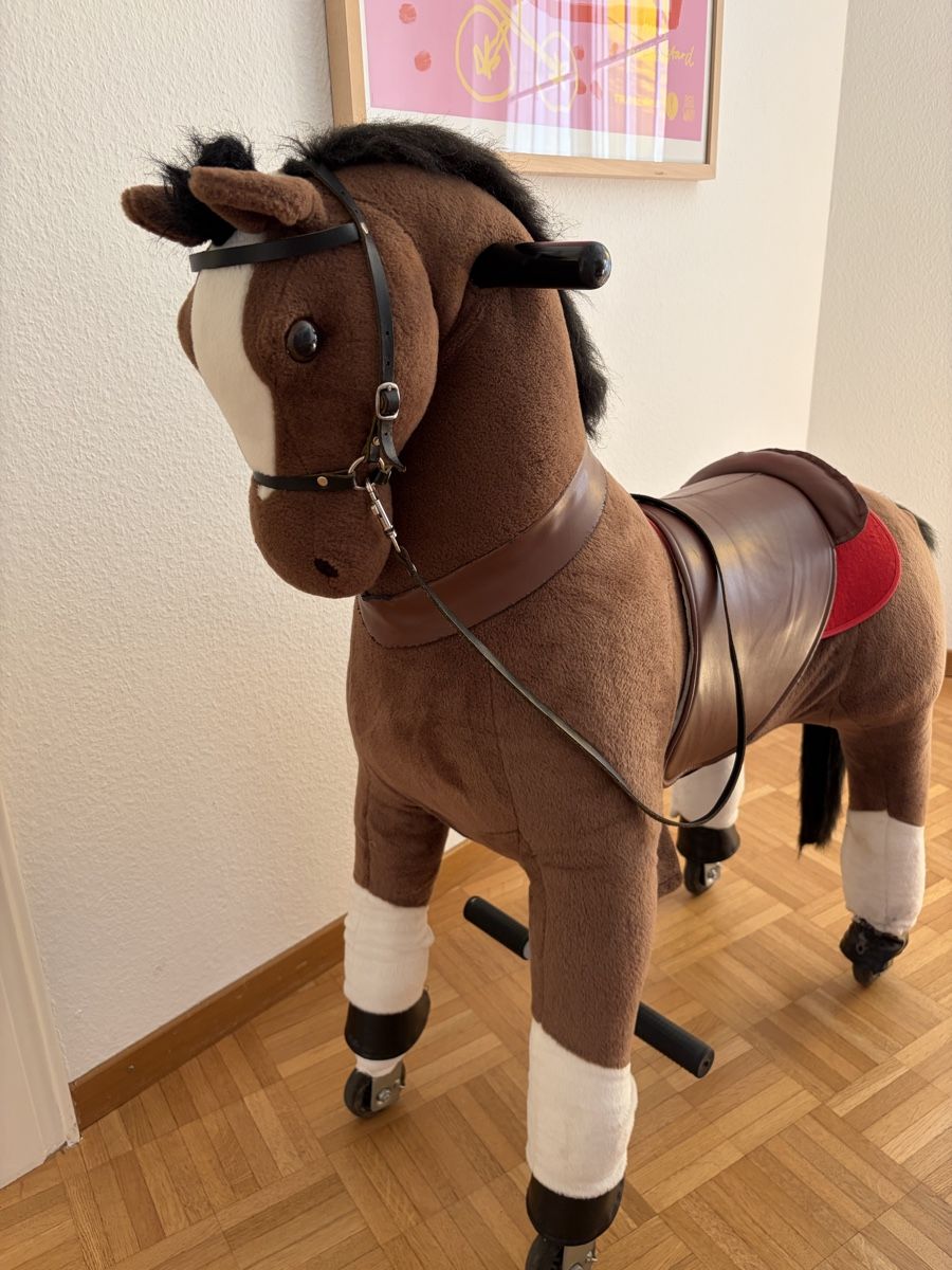 Veicoli per bambini: Spielpferd braun mit Rollen – Usato da Oetwil a.d. Limmat venduto da sisasuse 4