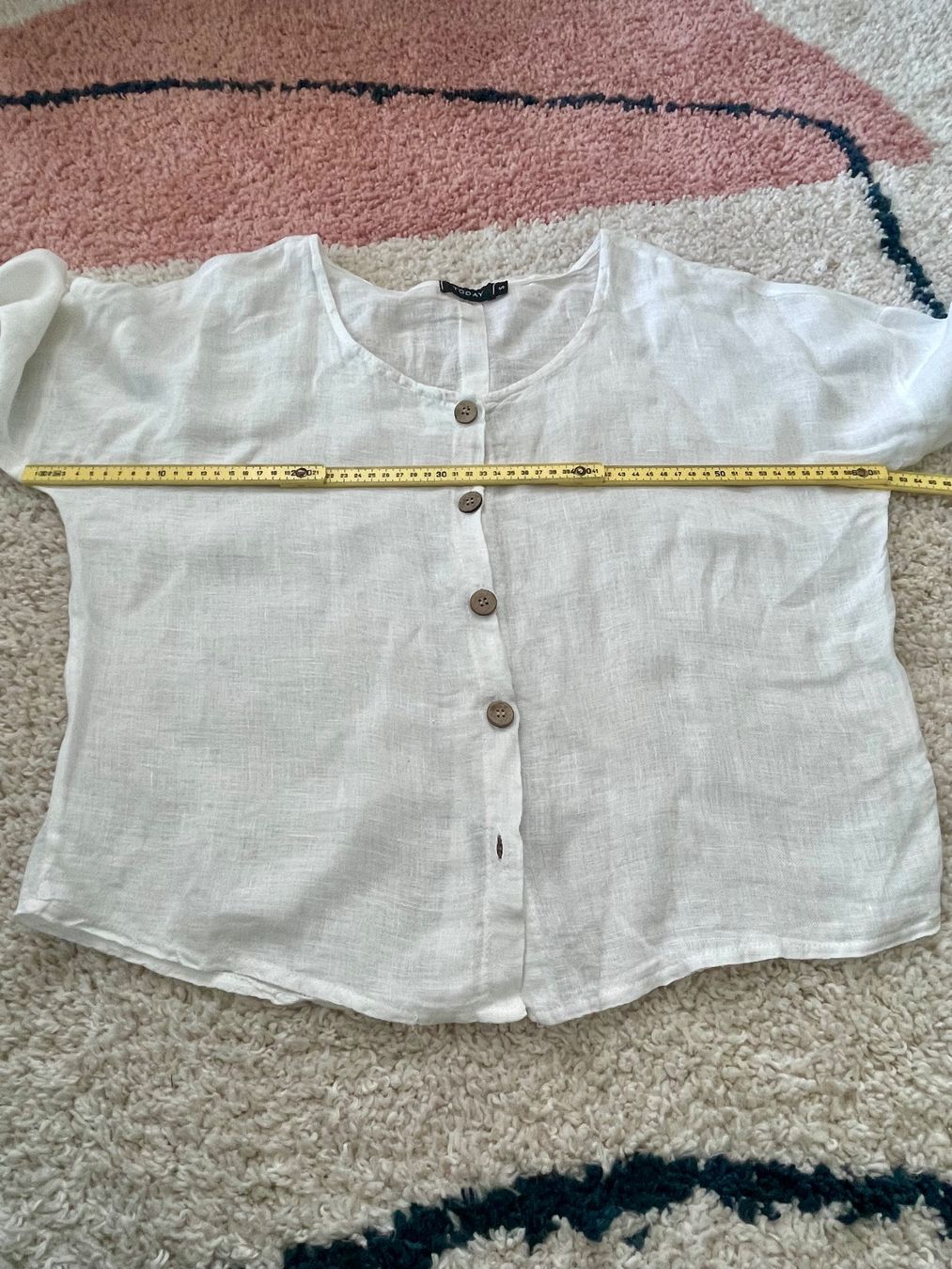Camicette: White Linen Summer Top - Size Small – Usato da Richterswil venduto da Prangins9 4