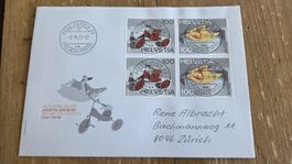 2015 FDC altes Spielzeug Vollstempel Zusammendruck