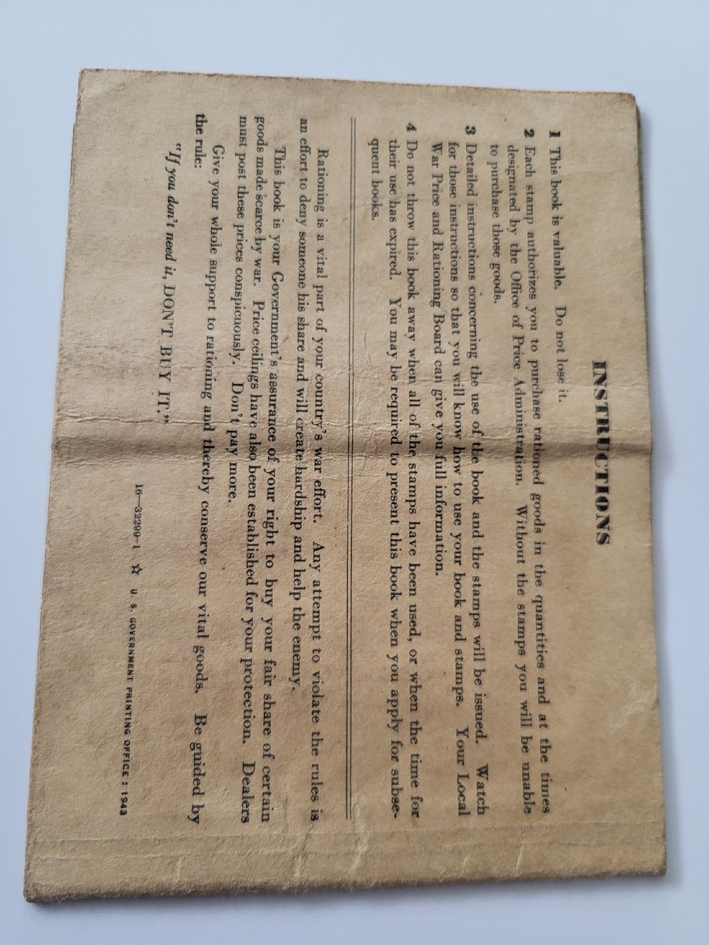 Documents: Kriegsrationierungsbuch Nr. 3 USA, OPA,  – D'occasion à nunningen par mic_88k2 1