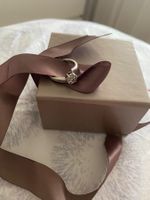 Verlobungsring Ring, Weissgold 18k mit Diamanten