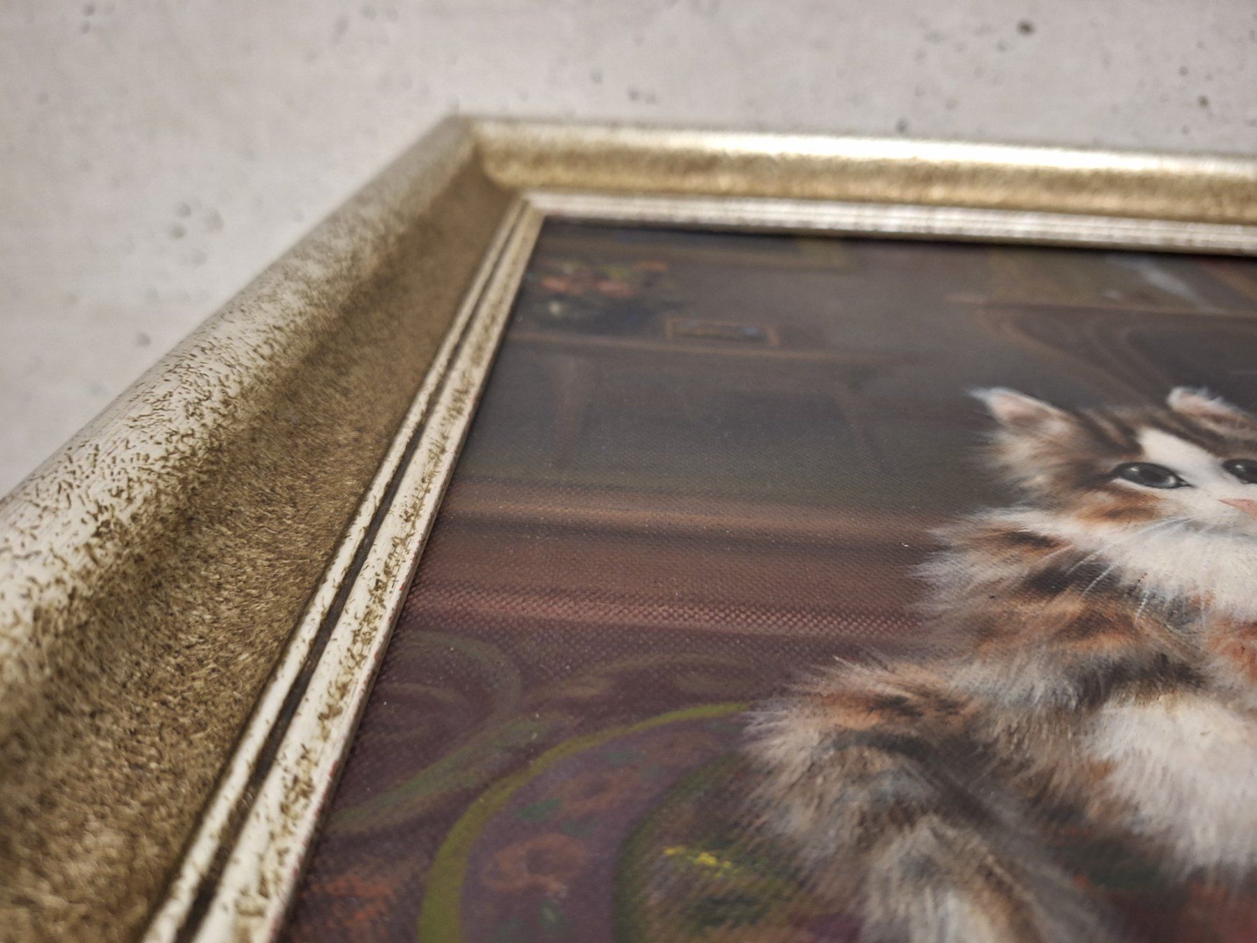 Dipinti: Edles Katzengemälde von B.Flury – Usato da Unterägeri venduto da Altgoldverkauf 5