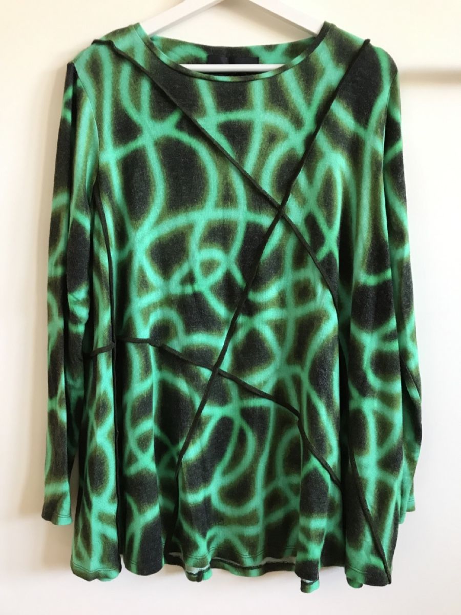 Maglioni & Felpe: Pull évasé OZAI N KU, taille S, imprimé vert – Nuovo e nell'imballaggio originale da Morges venduto da sandy069 2