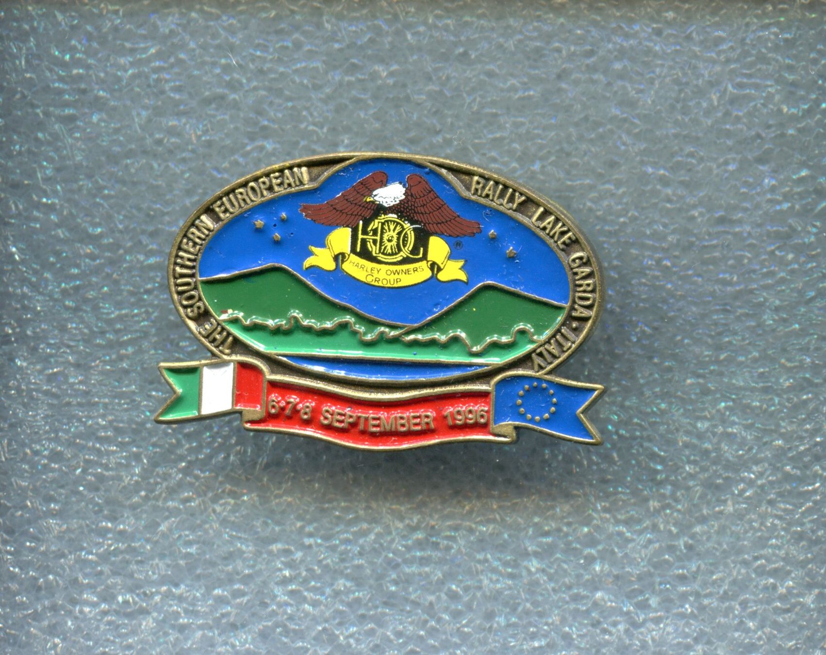 Harley-Davidson Plaketten & Abzeichen: HOG  RALLY LAKE GARDA  1996 – Gebraucht aus Winterthur von Sammleroase