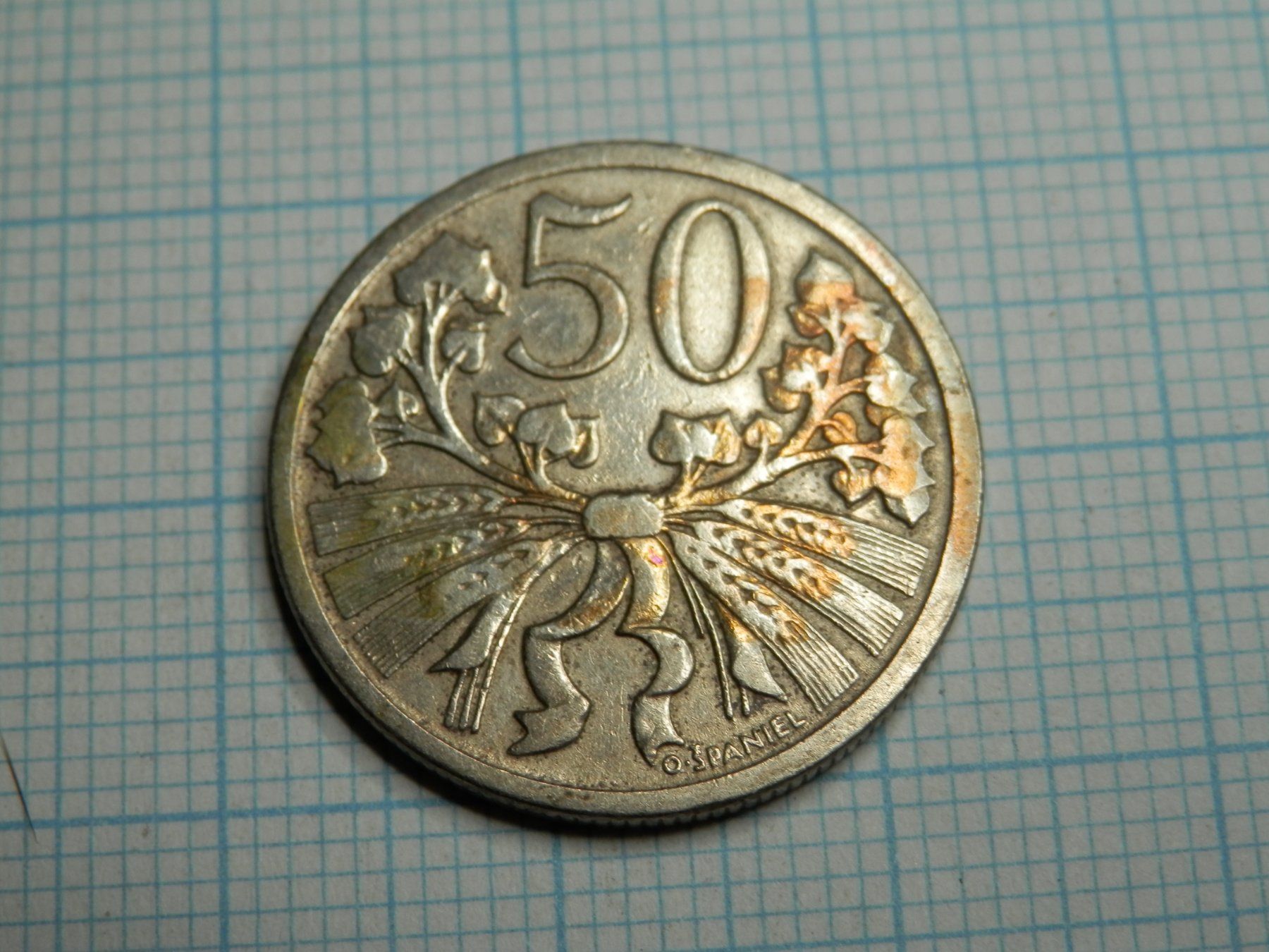 Tutti le monete: Tschechoslowakei 50 Heller, 1921 – Usato da Weiach venduto da weiach81 1