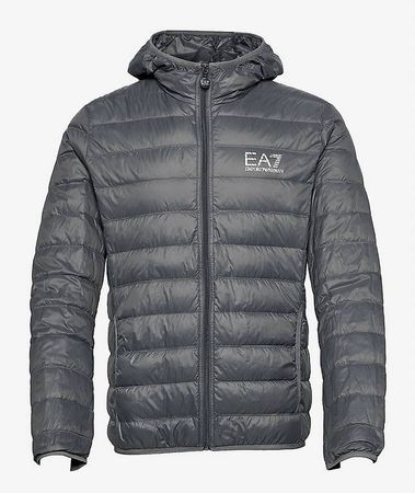 Original EA7 Emporio Armani dünne Daunenjacke Gr.M grau