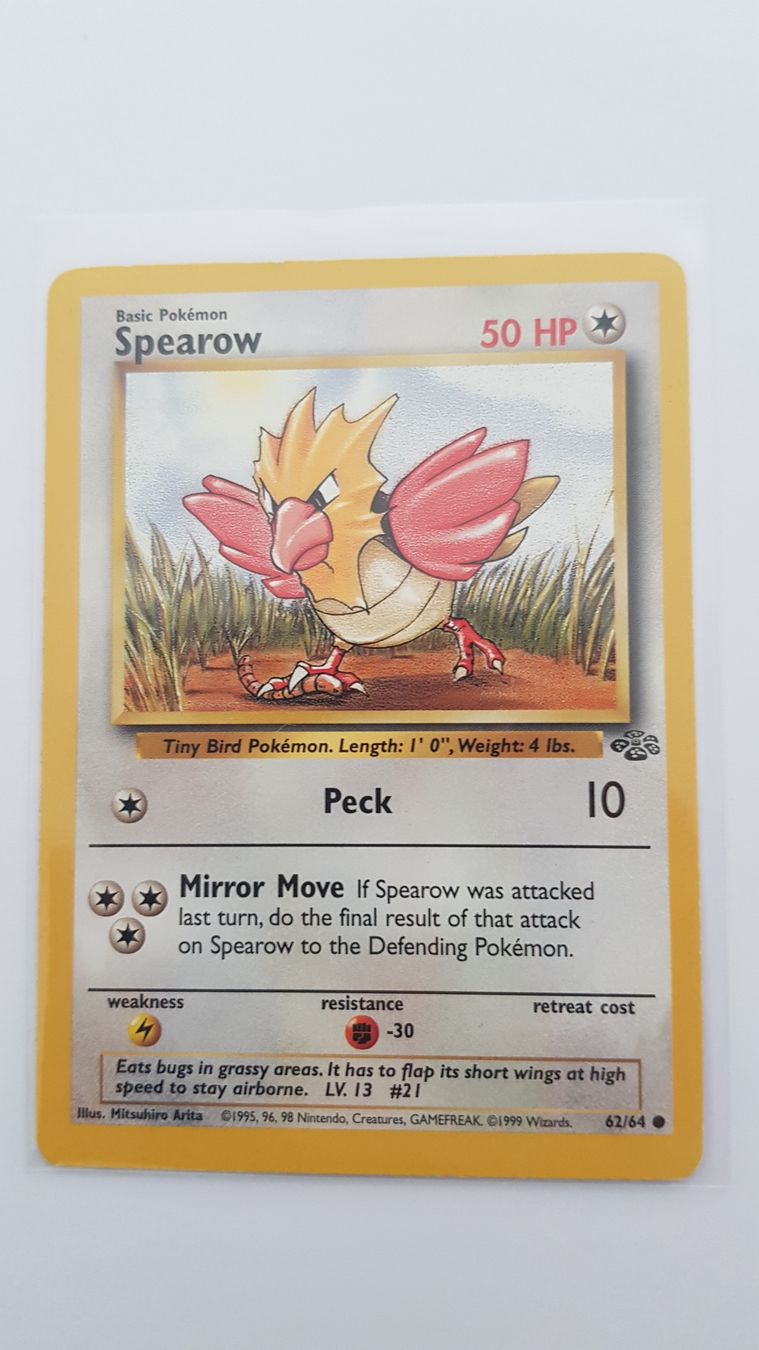 Pokémon Carte collezionabili: Jungle - 62 - Spearow – Usato da Neuchâtel venduto da bilao