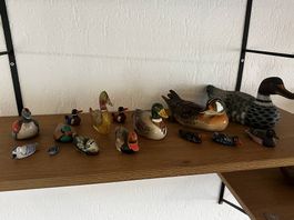 Sammlung dekorativer Enten – 15 Stück